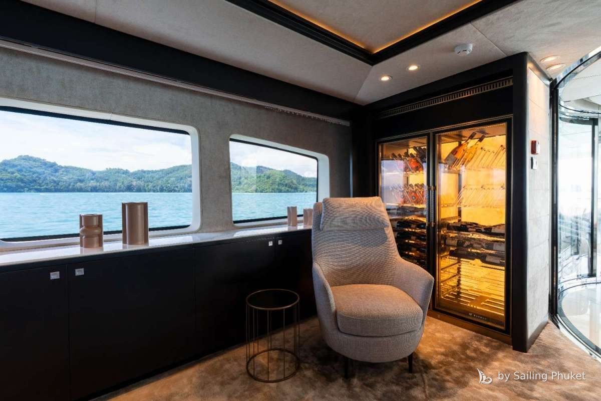 150ft Astondoa Yacht on a private charter around Phuket's islands