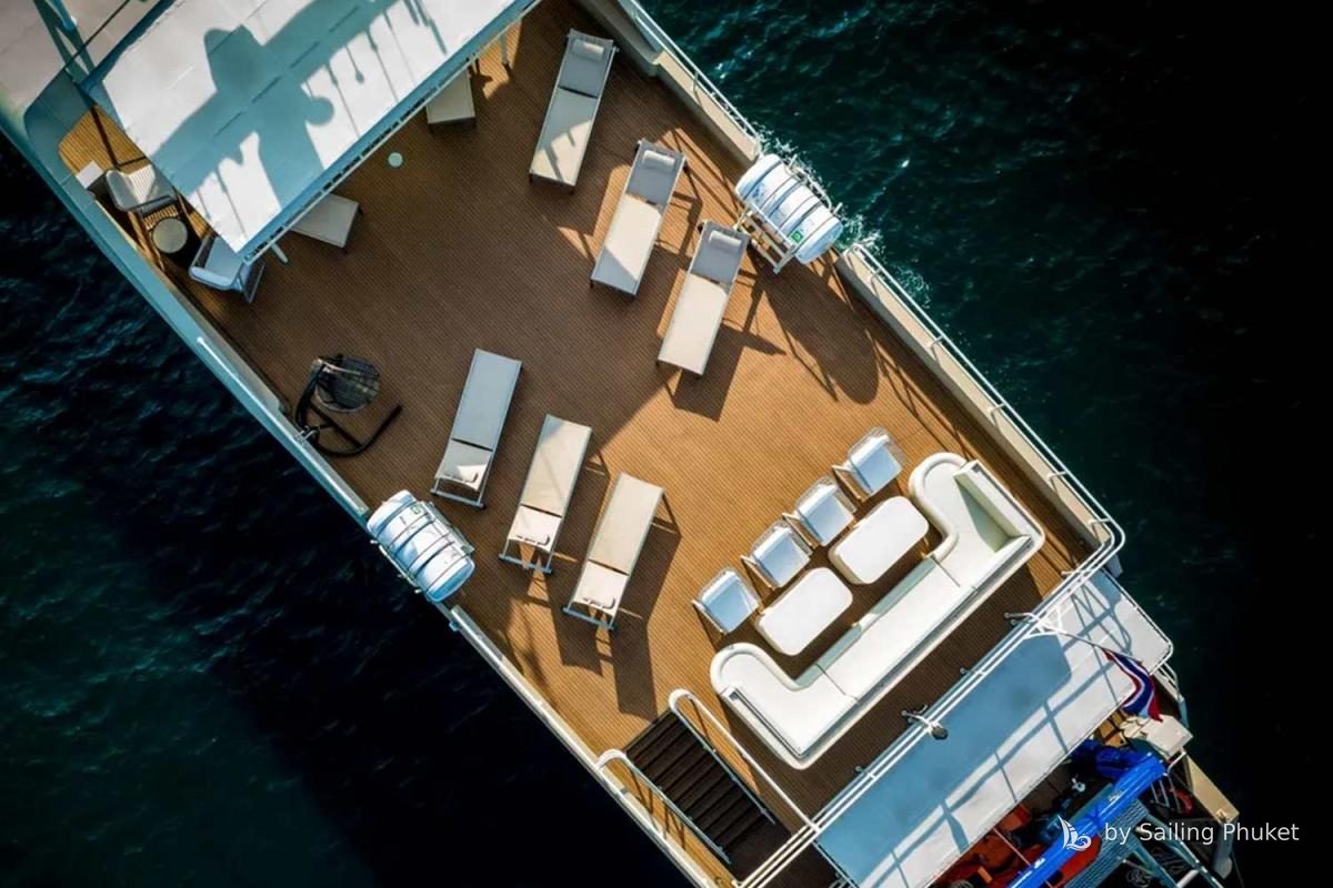 170ft Liveaboard Yacht on a private charter around Phuket's islands