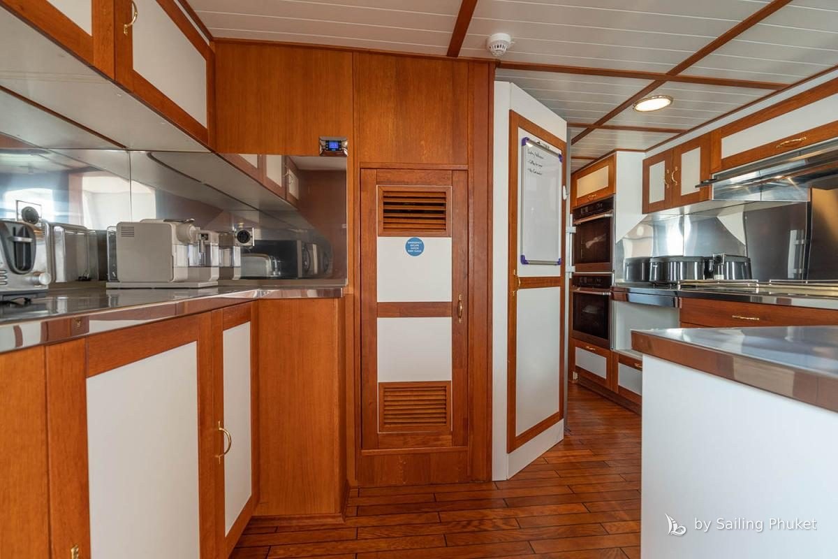 Camara 105ft on a private charter around Phuket's islands