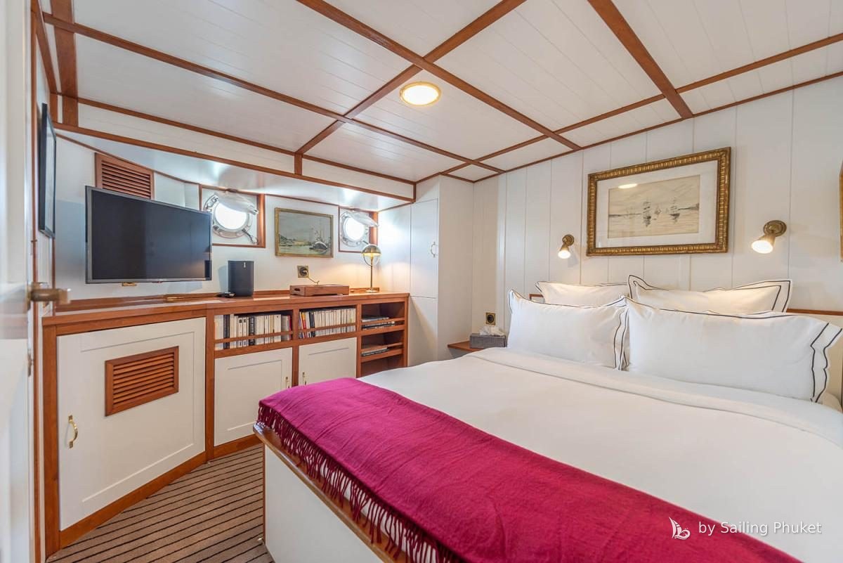 Camara 105ft on a private charter around Phuket's islands