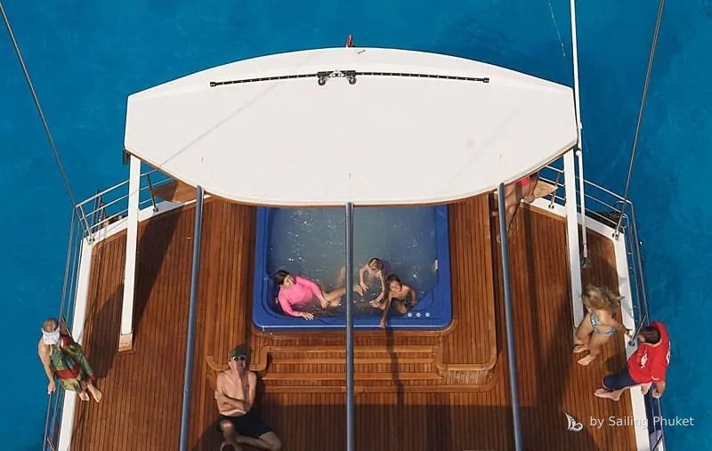 Catamaran 70ft on a private charter around Phuket's islands