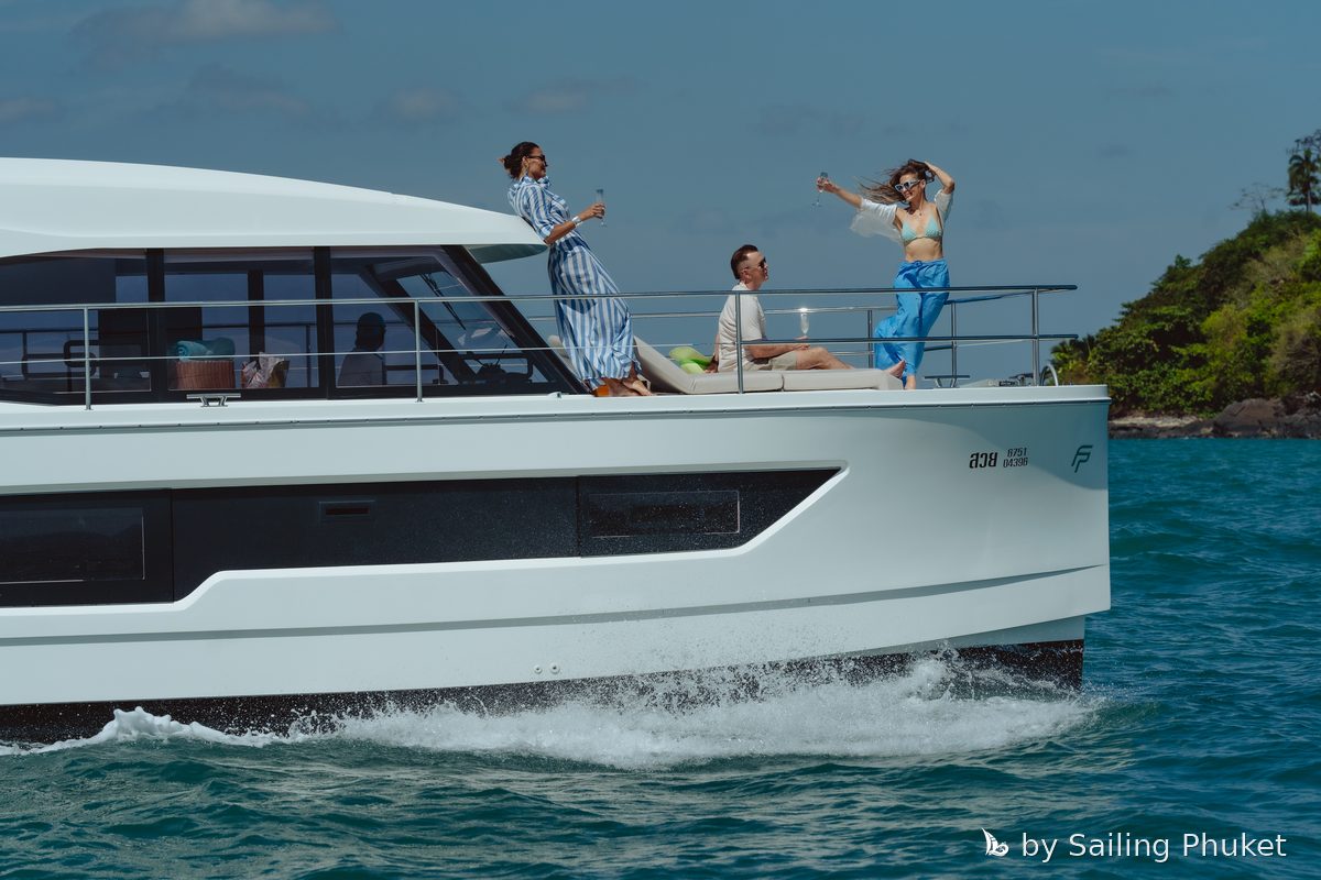 Fountaine Pajot MY4.S SUAY on a private charter around Phuket's islands