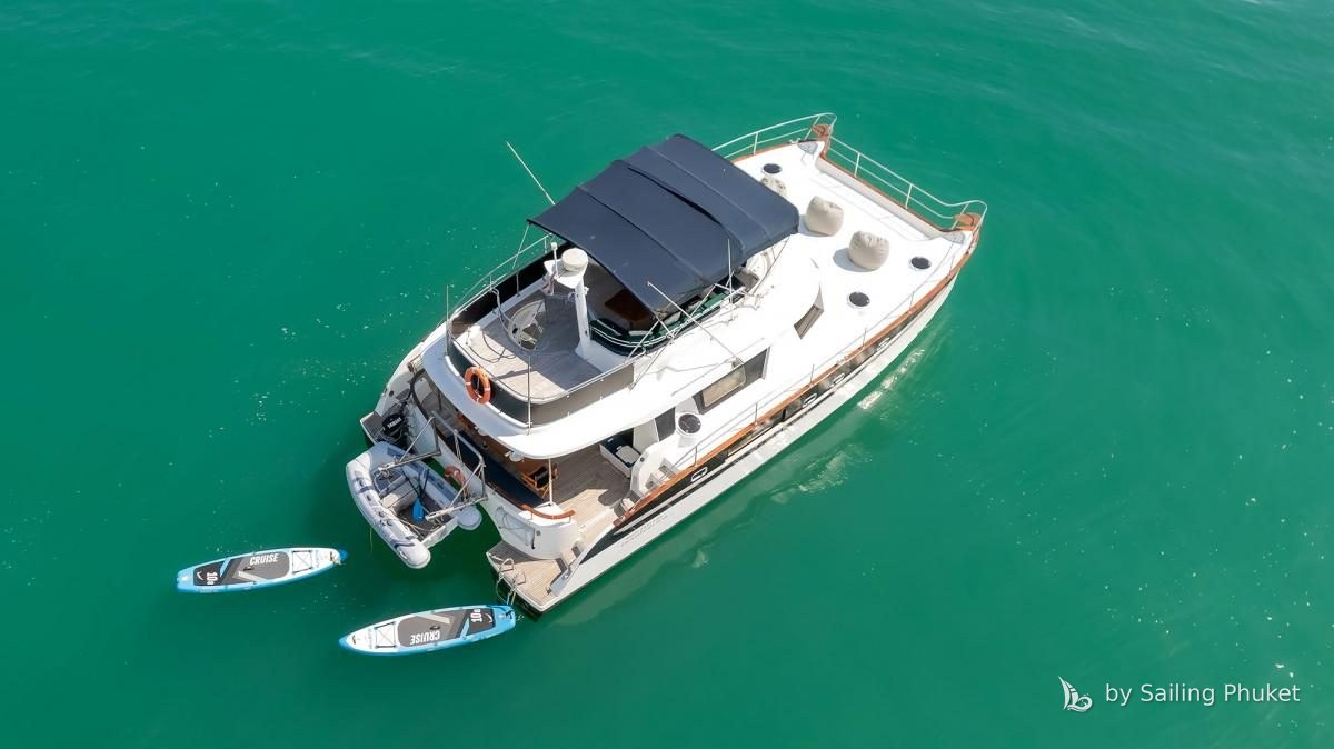 Fountaine Pajot 47ft on a private charter around Phuket's islands