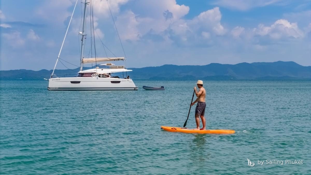 Fountaine Pajot 45ft on a private charter around Phuket's islands