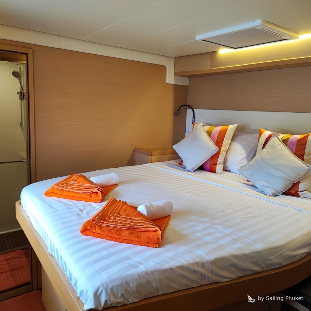 Lagoon 52ft on a private charter around Phuket's islands