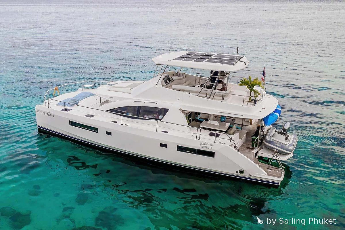 MY Aurora on a private charter around Phuket's islands