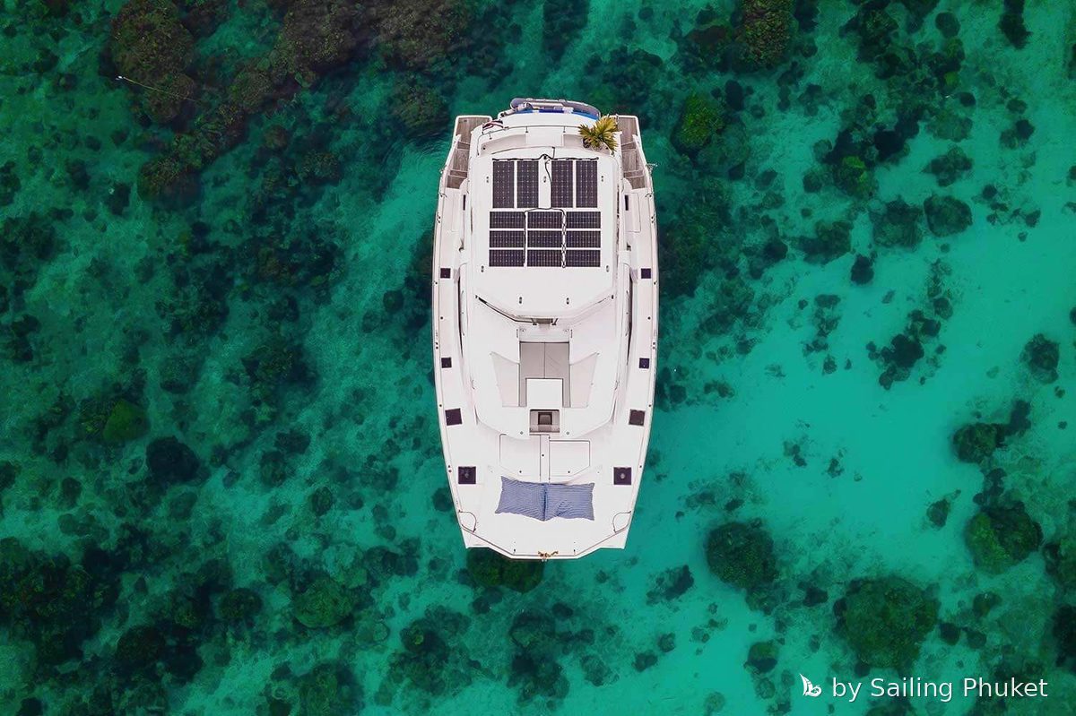 MY Aurora on a private charter around Phuket's islands