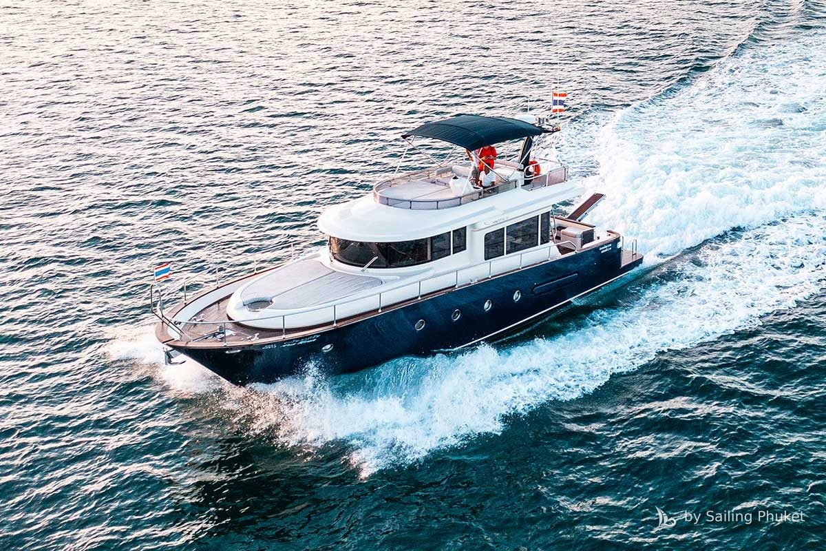 Maestro 51ft on a private charter around Phuket's islands