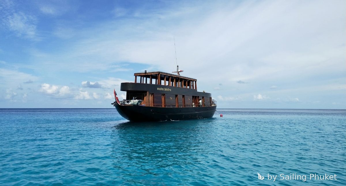 Maha Bhetra 90ft on a private charter around Phuket's islands