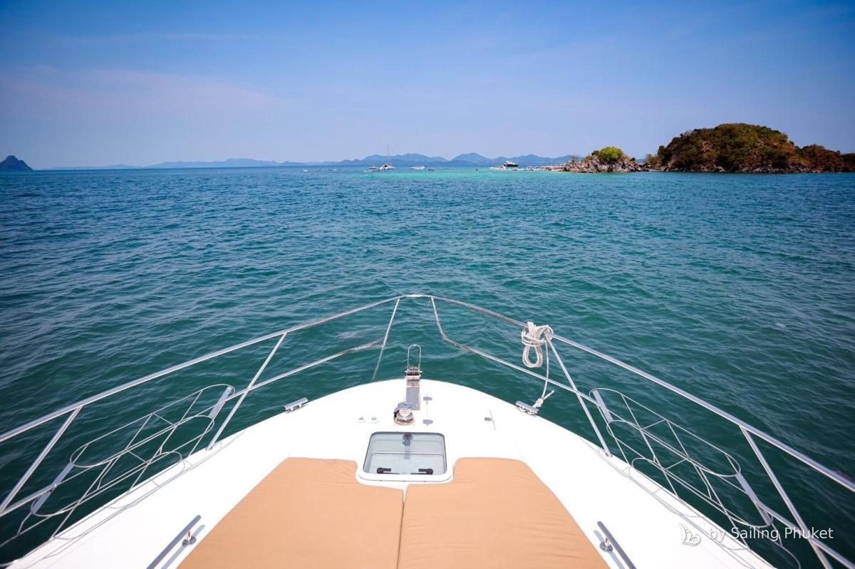 Majesty 48ft on a private charter around Phuket's islands