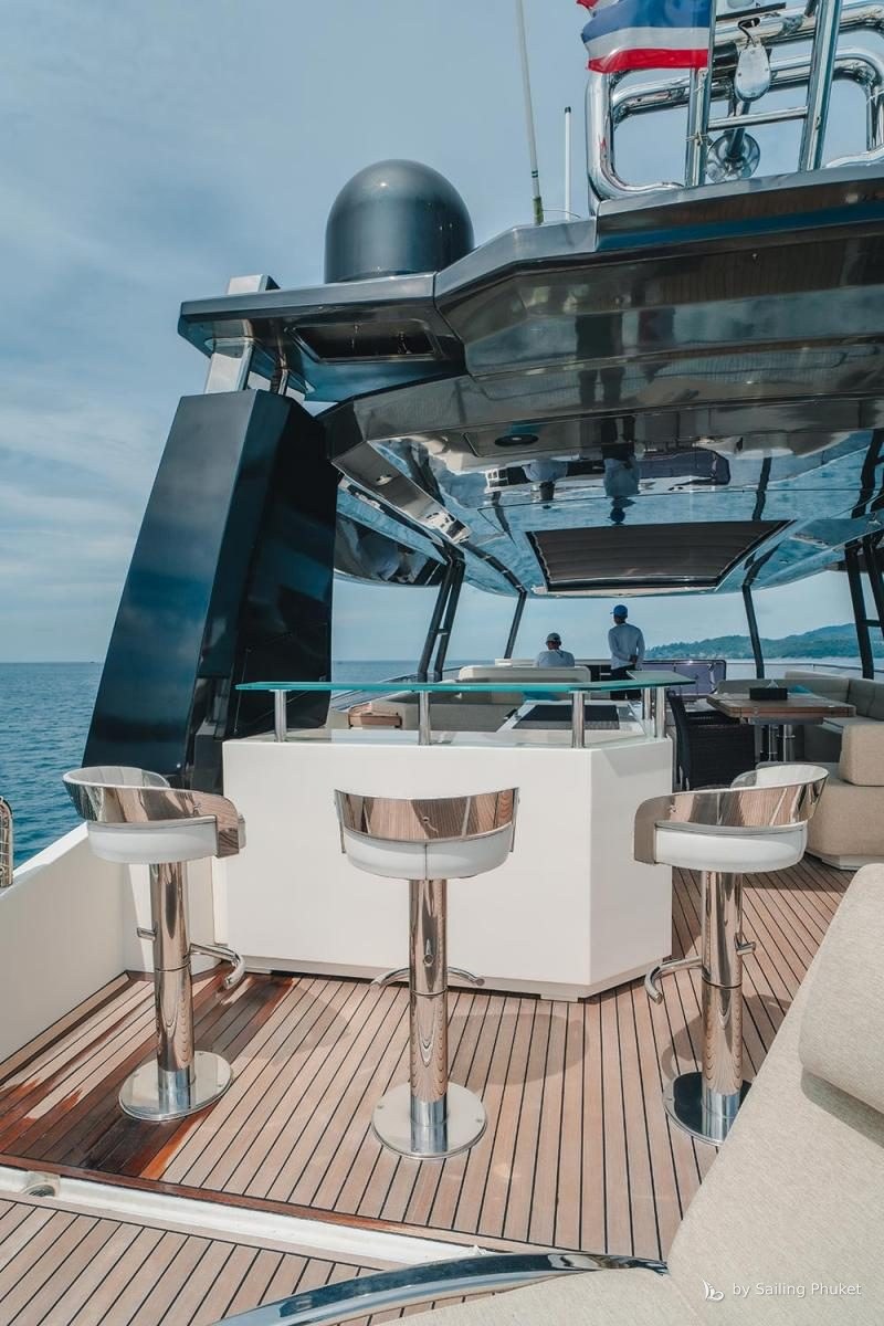 Monte Carlo 86ft on a private charter around Phuket's islands