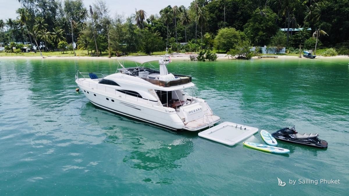 65ft Princess on a private charter around Phuket's islands