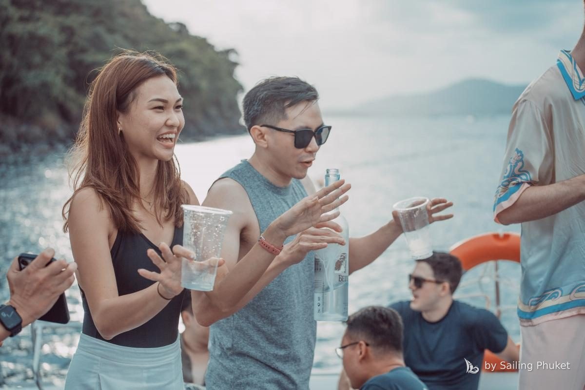 Party Catamaran 75ft on a private charter around Phuket's islands
