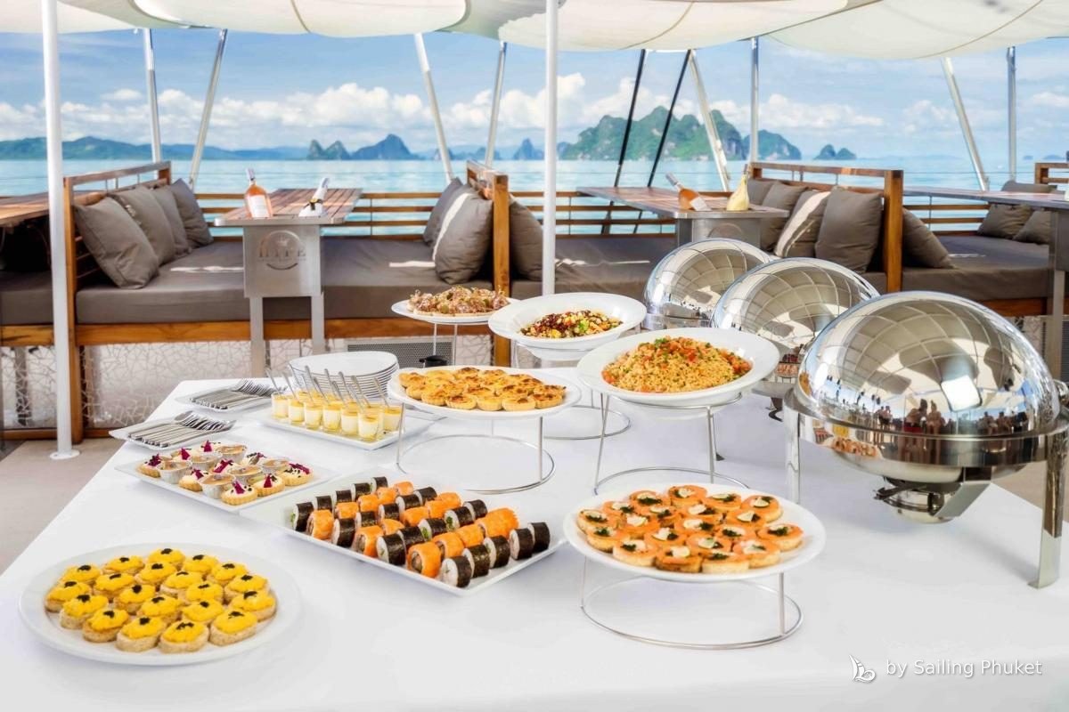 Party Catamaran 80ft on a private charter around Phuket's islands
