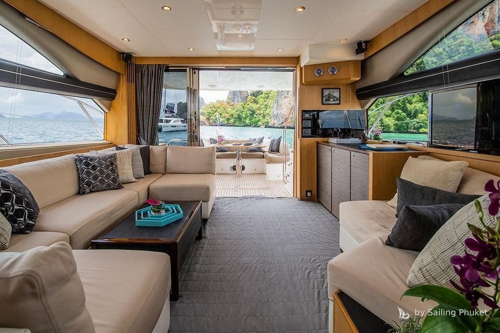 Princess 60ft on a private charter around Phuket's islands