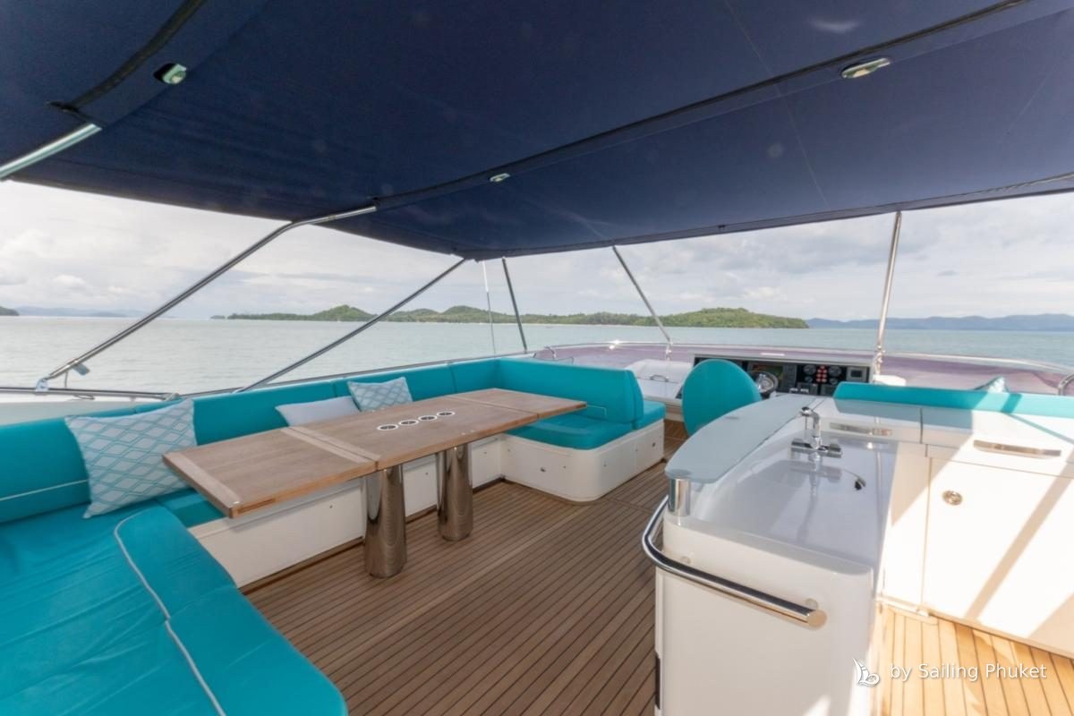 Princess 78ft on a private charter around Phuket's islands