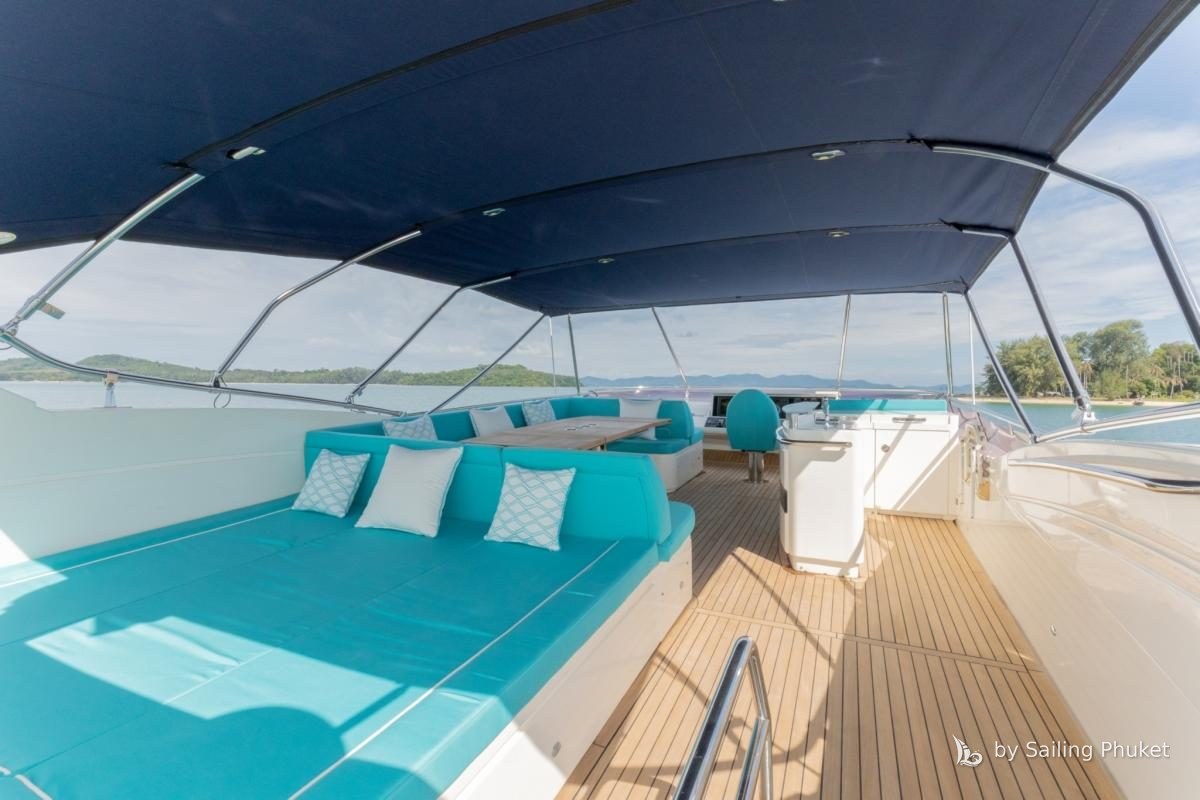 Princess 78ft on a private charter around Phuket's islands