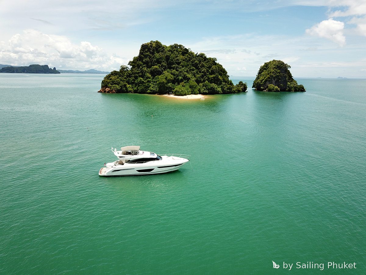 Princess S65 KATI on a private charter around Phuket's islands