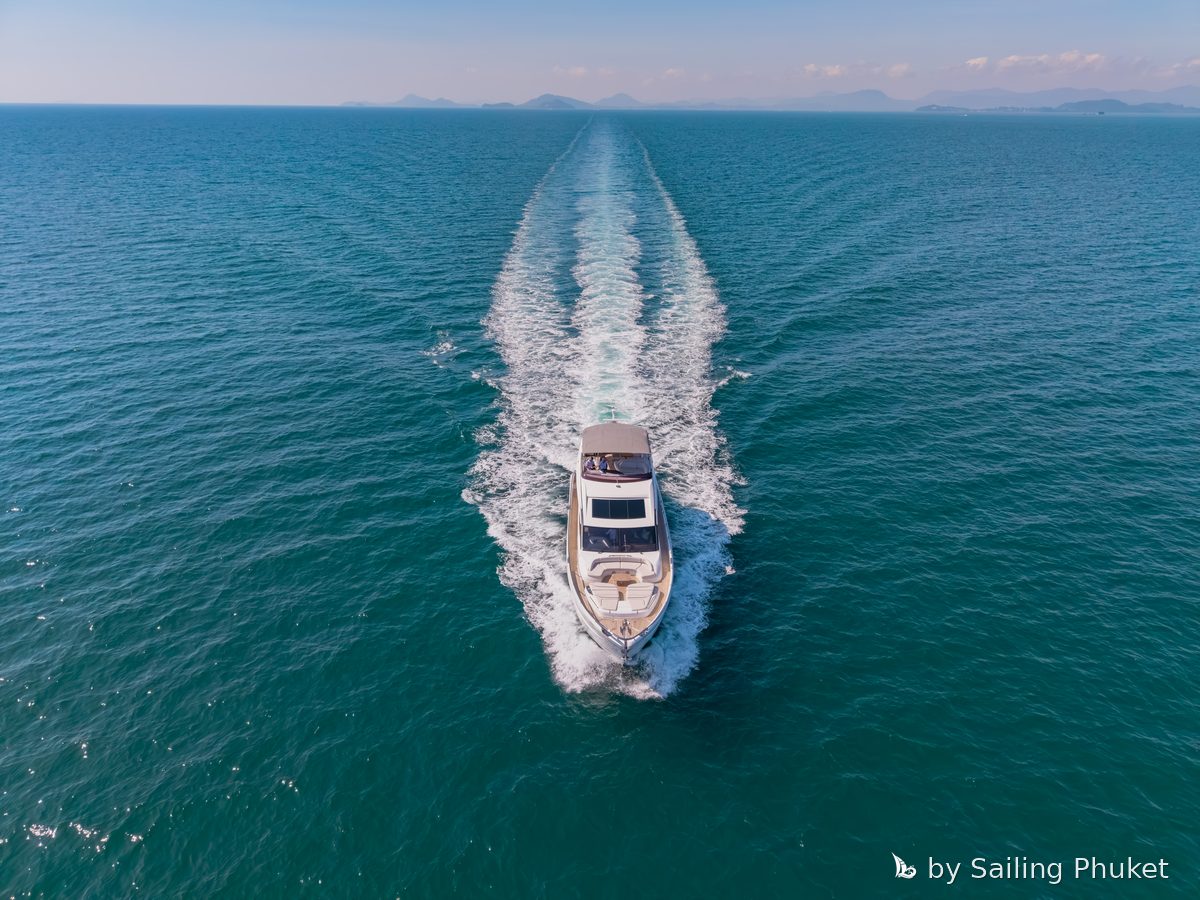 Princess S72 KATI S on a private charter around Phuket's islands