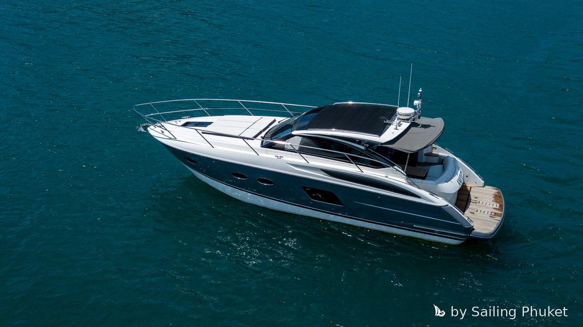 Princess V39 ANFIELD on a private charter around Phuket's islands