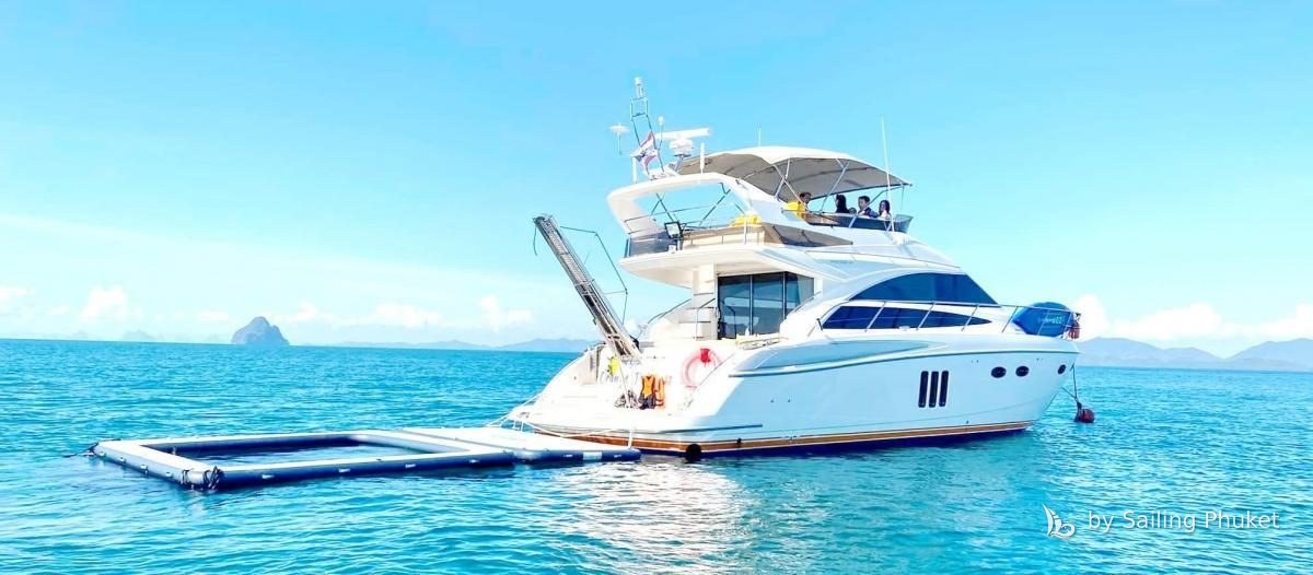 Princess 54ft on a private charter around Phuket's islands