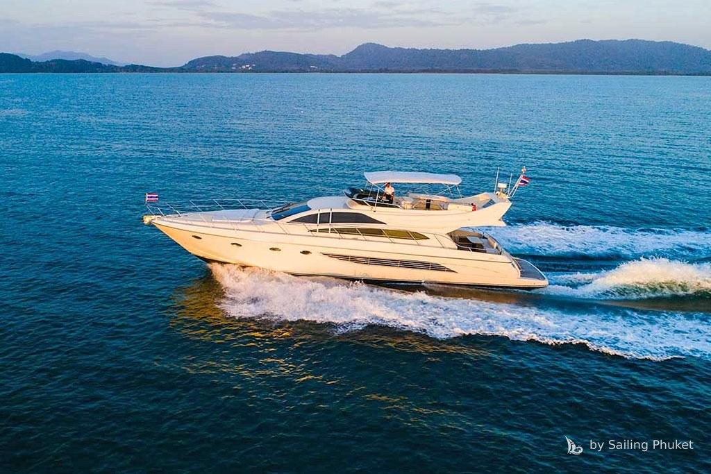 70ft Riva on a private charter around Phuket's islands