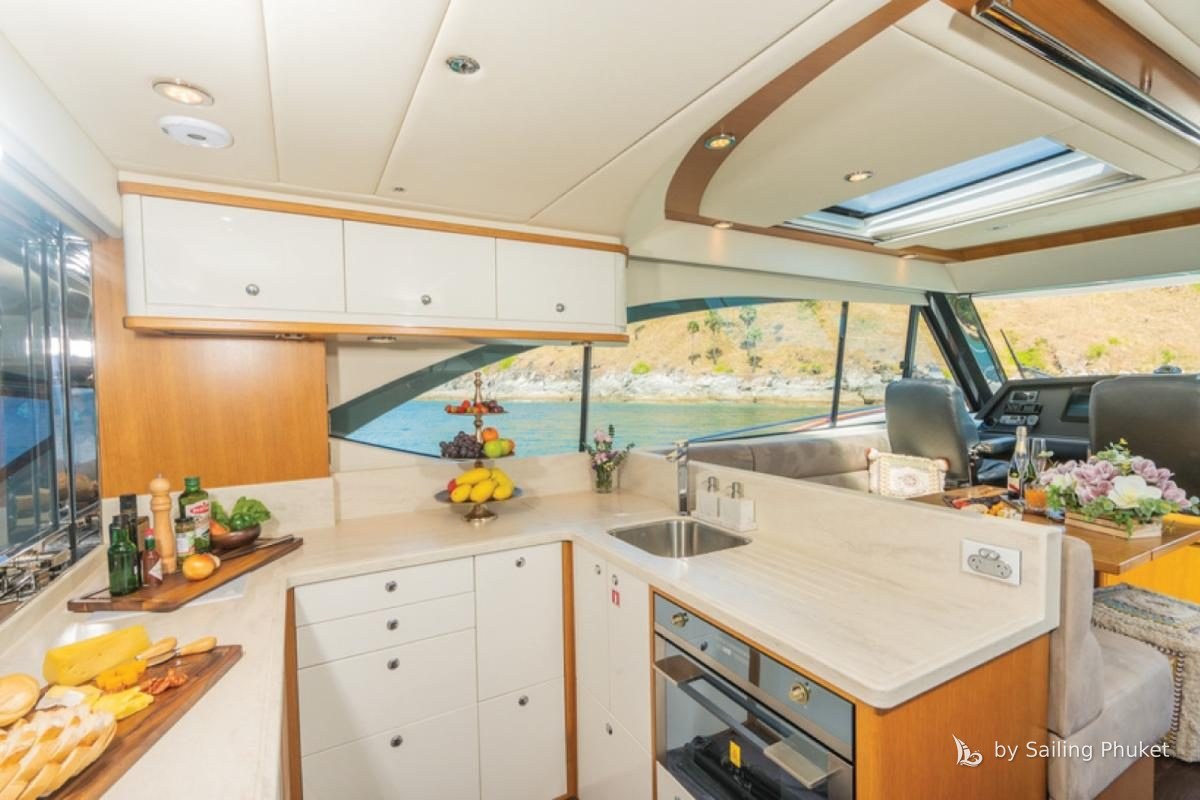 Riviera 58ft on a private charter around Phuket's islands