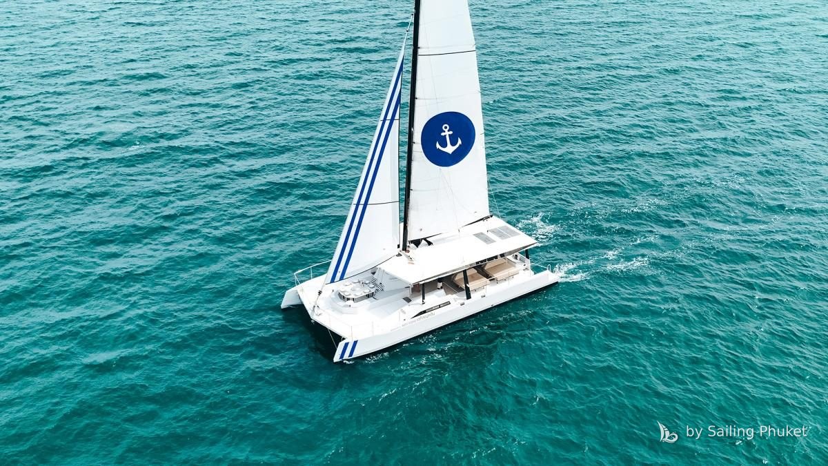 55ft Satisfaction on a private charter around Phuket's islands