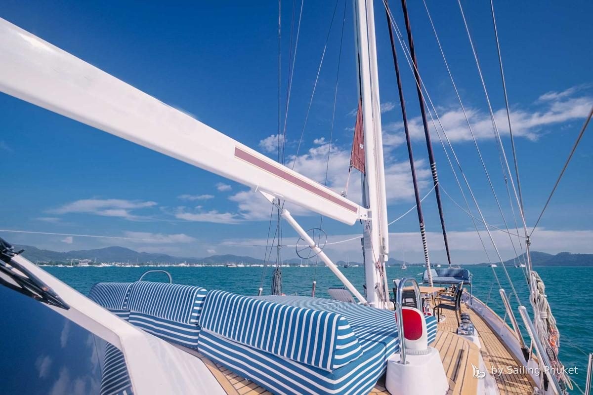 Sailing Yacht 86ft on a private charter around Phuket's islands