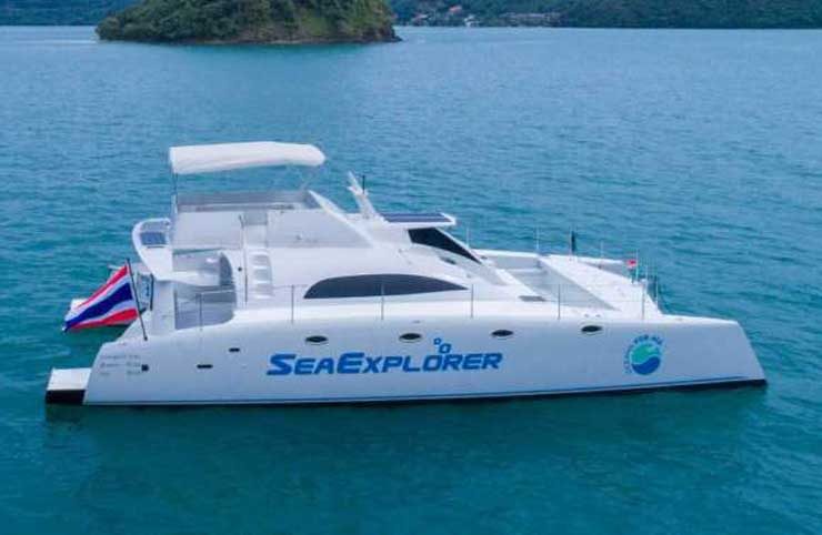 Sea Explorer 47ft - private power catamaran charter in Phuket