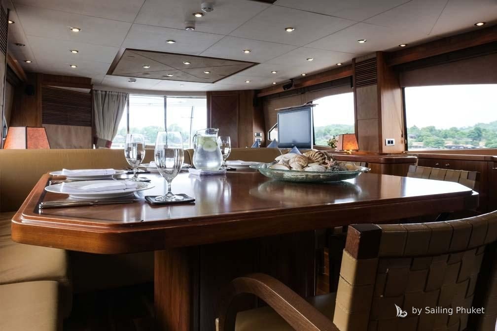 Sunseeker 90ft on a private charter around Phuket's islands