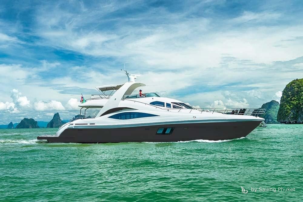 Tachou 76ft on a private charter around Phuket's islands