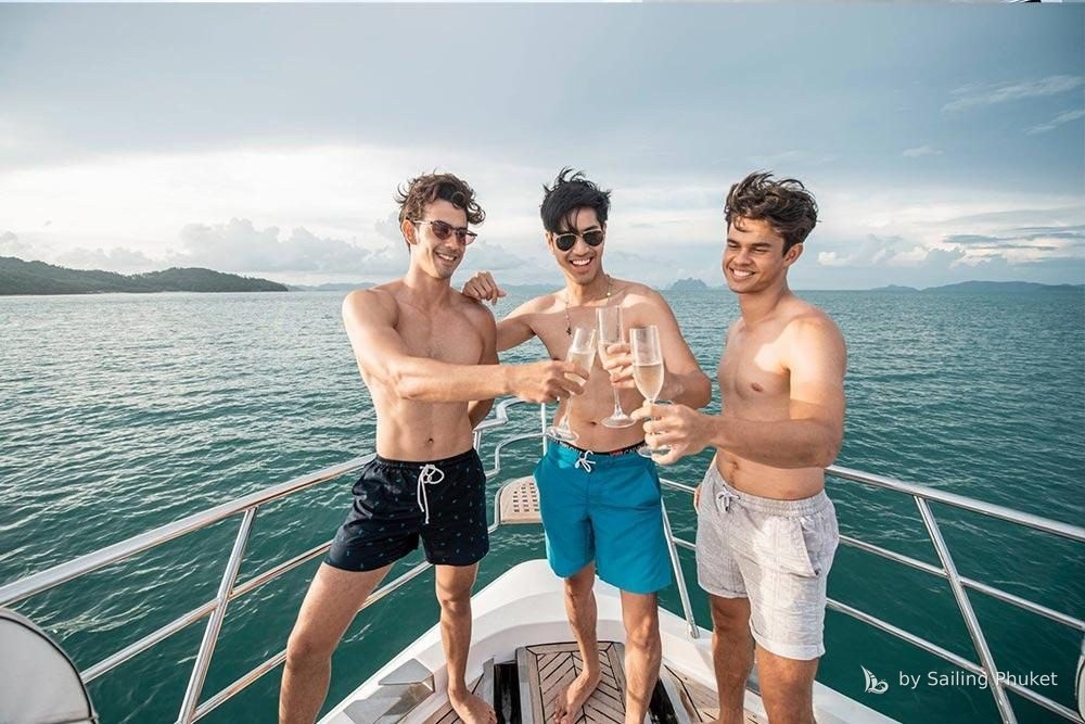 Tachou 76ft on a private charter around Phuket's islands