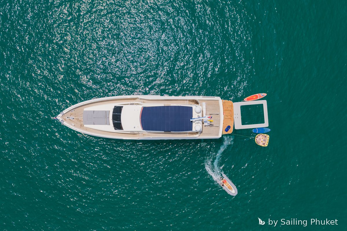 Technema 89ft on a private charter around Phuket's islands