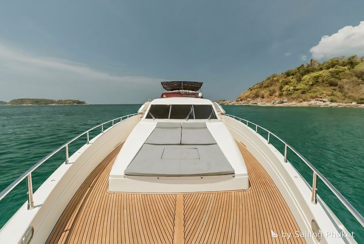 Technema 89ft on a private charter around Phuket's islands
