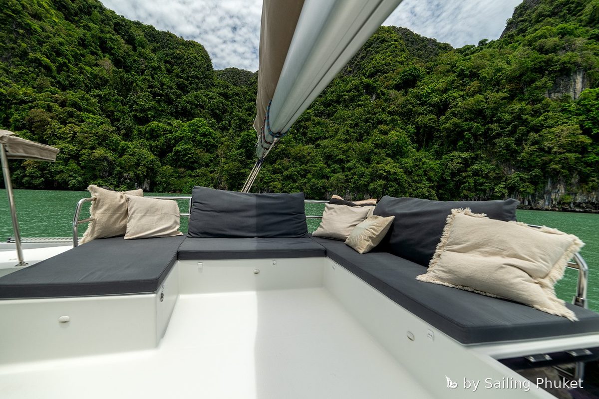 Triumpho on a private charter around Phuket's islands