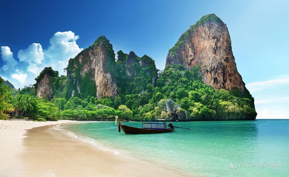 Limestone cliffs above Railay Beach