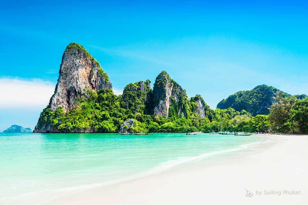 Karst cliffs around Maya Bay, Phi Phi Leh