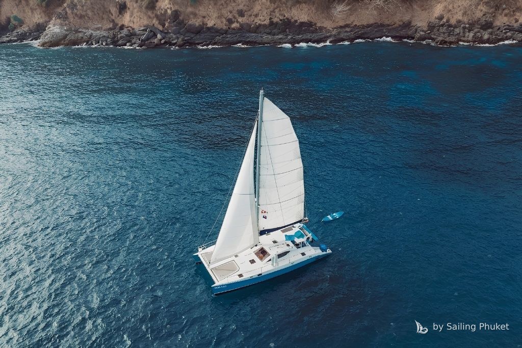 Ella on a private charter around Phuket's islands