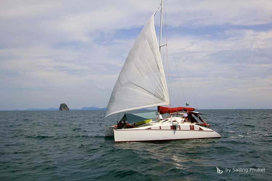 Full Steam under sail off Phuket
