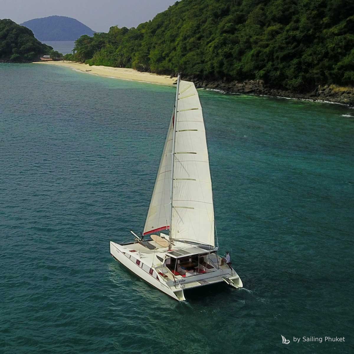 Full Steam from the air near the islands